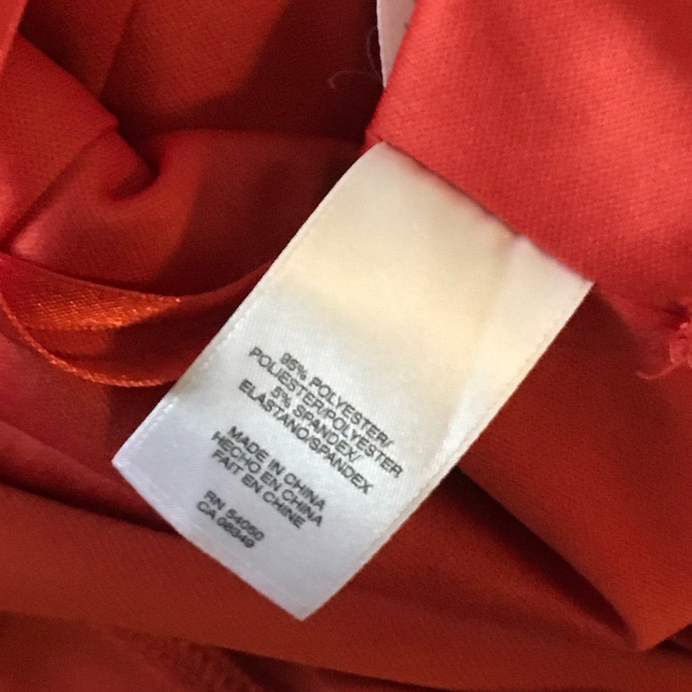 Jones Wear Vibrant Orange dress size 10 - Picture 5 of 7